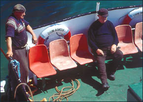 Paddy O'Halloran auf der Dun Aengus, © 1995 Juergen Kullmann